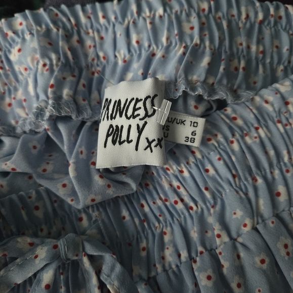 Princess Polly Blue Bubble Mini Skirt - Picture 4 of 7